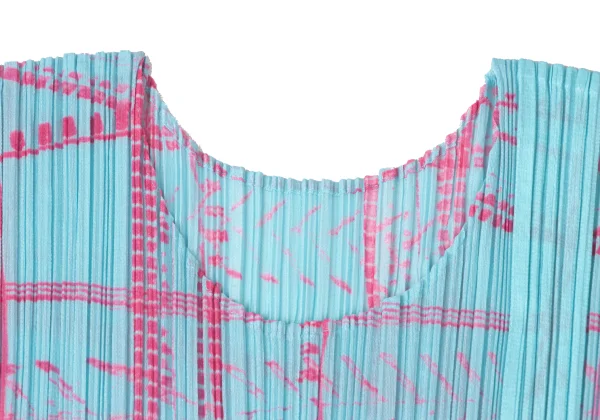 PLEATS PLEASE Patterned T Shirt K-171346_004