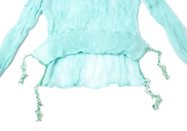 ISSEY MIYAKE FETE Hem Drawcord Sheer Pleats Top K-171349_010