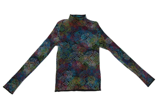 ISSEY MIYAKE FETE Multi Color Print Pleated Skirt K-171350_002
