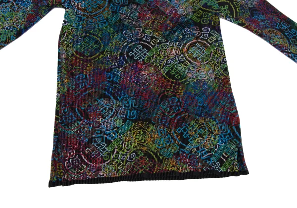 ISSEY MIYAKE FETE Multi Color Print Pleated Skirt K-171350_007