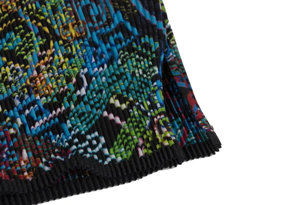 ISSEY MIYAKE FETE Multi Color Print Pleated Skirt K-171350_008