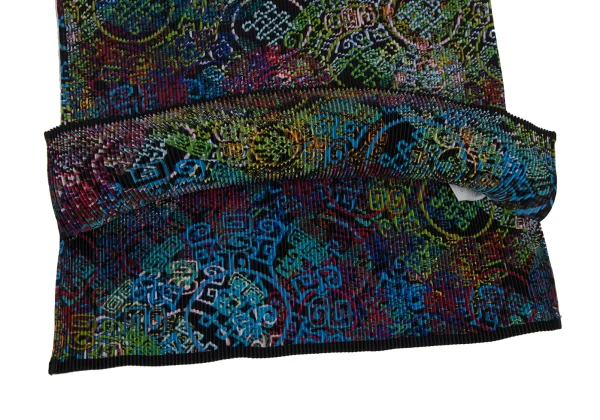 ISSEY MIYAKE FETE Multi Color Print Pleated Skirt K-171350_009