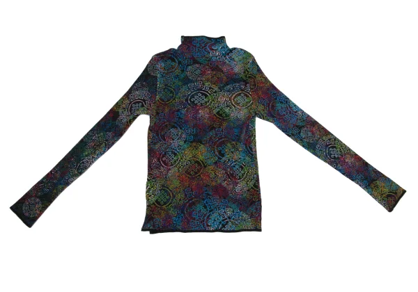 ISSEY MIYAKE FETE Multi Color Print Pleated Skirt K-171350_010