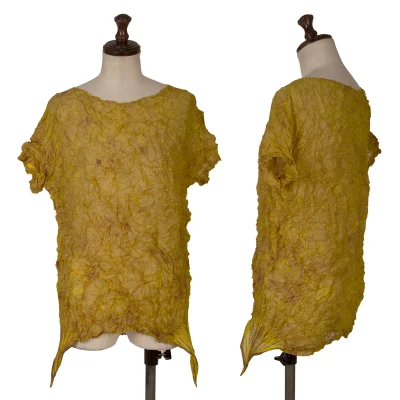 ISSEY MIYAKE Dyed Print Wrinkled Pleats T-shirt