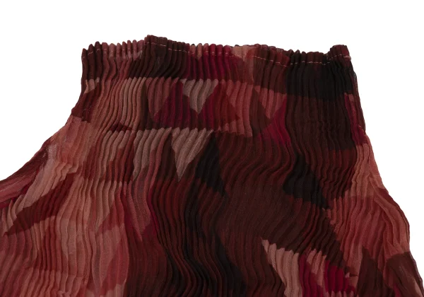 ISSEY MIYAKE Gradient Print Sheer Pleats Top K-171354_004