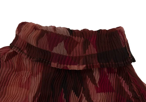 ISSEY MIYAKE Gradient Print Sheer Pleats Top K-171354_005