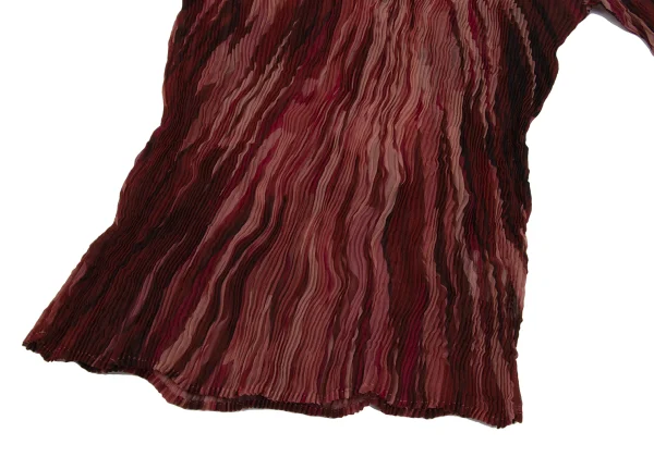 ISSEY MIYAKE Gradient Print Sheer Pleats Top K-171354_008