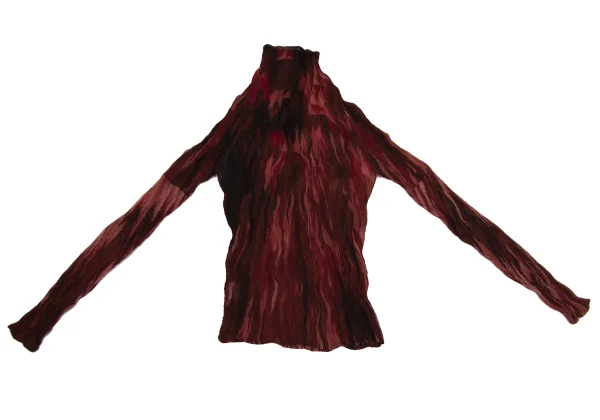 ISSEY MIYAKE Gradient Print Sheer Pleats Top K-171354_010