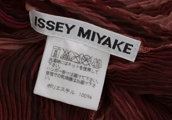ISSEY MIYAKE Gradient Print Sheer Pleats Top K-171354_014