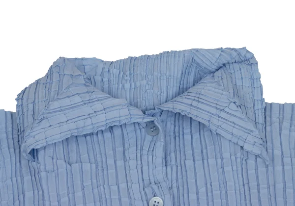 ISSEY MIYAKE Wrinkle Pleated Flare Sleeve Shirt K-171358_004
