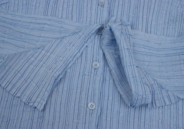 ISSEY MIYAKE Wrinkle Pleated Flare Sleeve Shirt K-171358_008