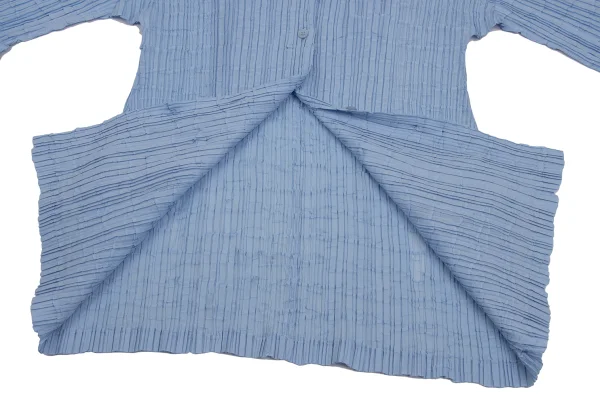 ISSEY MIYAKE Wrinkle Pleated Flare Sleeve Shirt K-171358_011