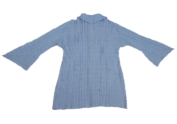 ISSEY MIYAKE Wrinkle Pleated Flare Sleeve Shirt K-171358_012