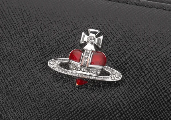 Vivienne Westwood DIAMANTE HEART Leather Wallet K-171361_010
