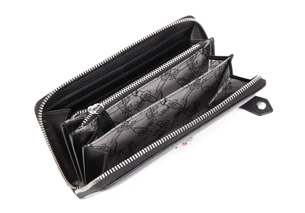 Vivienne Westwood DIAMANTE HEART Leather Wallet K-171361_012