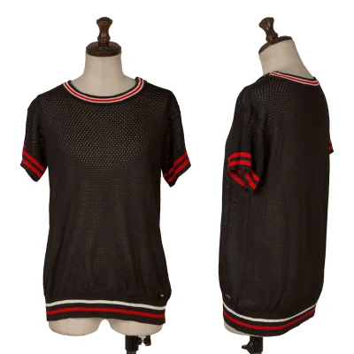 DIESEL Shoulder Zip Line Mesh Top