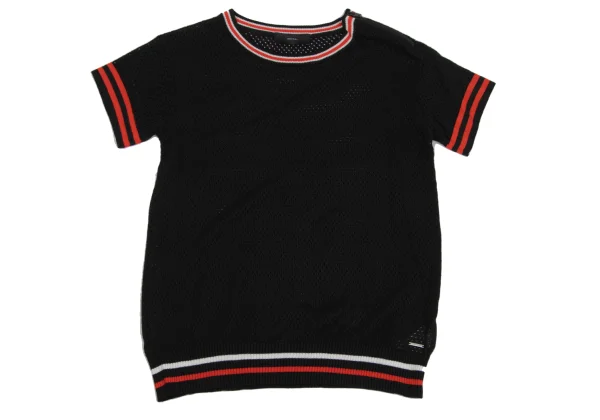 DIESEL Shoulder Zip Line Mesh Top K-171362_002