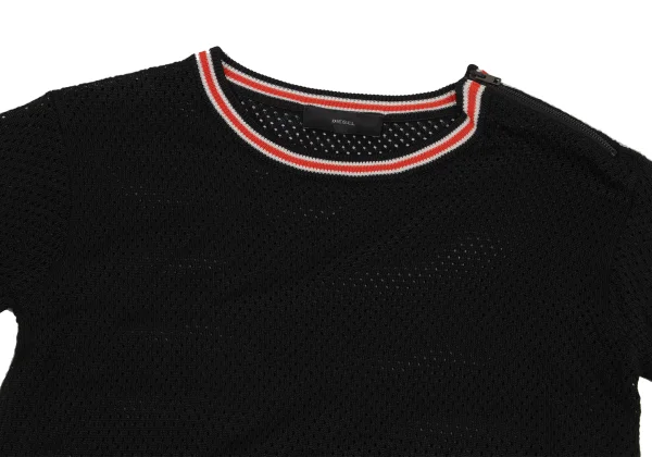 DIESEL Shoulder Zip Line Mesh Top K-171362_003