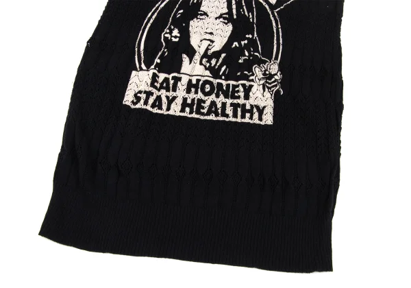 HYSTERIC GLAMOUR Girl Logo Lace Knit Tank Top K-171366_007