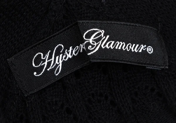 HYSTERIC GLAMOUR Girl Logo Lace Knit Tank Top K-171366_014