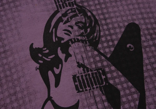 HYSTERIC GLAMOUR Girl Guitar Print T-shirt K-171368_006
