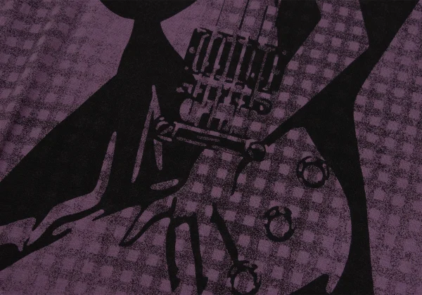 HYSTERIC GLAMOUR Girl Guitar Print T-shirt K-171368_010