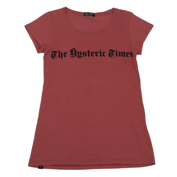 HYSTERIC GLAMOUR Girl Logo Print T-shirt Red F K-171369_001