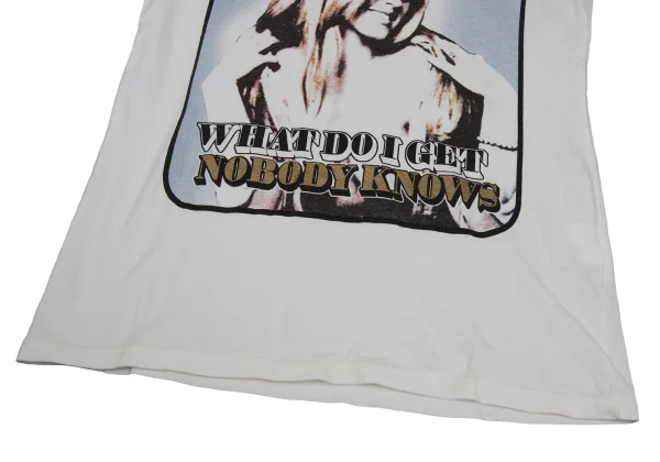 HYSTERIC GLAMOUR Girl Logo Glitter Print T-shirt K-171370_006