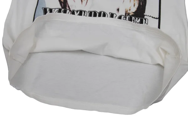 HYSTERIC GLAMOUR Girl Logo Glitter Print T-shirt K-171370_008