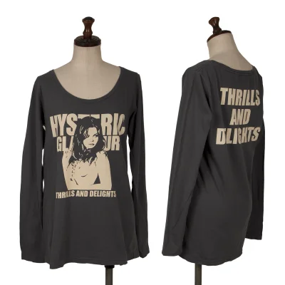 HYSTERIC GLAMOUR Girl Logo Print Top