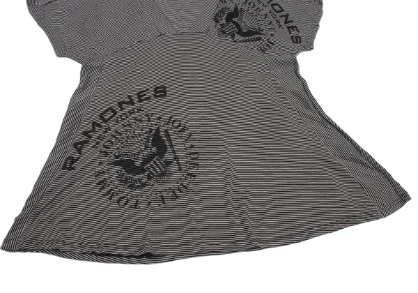 HYSTERIC GLAMOUR Ramones Logo Print Striped Top K-171373_007