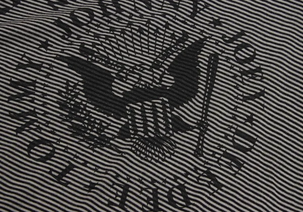 HYSTERIC GLAMOUR Ramones Logo Print Striped Top K-171373_008