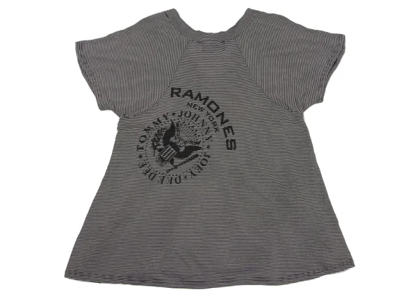 HYSTERIC GLAMOUR Ramones Logo Print Striped Top K-171373_010