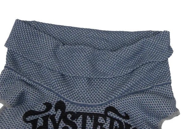 HYSTERIC GLAMOUR Girl Logo Drape-neck Sleeveless Knit Top K-171375_004