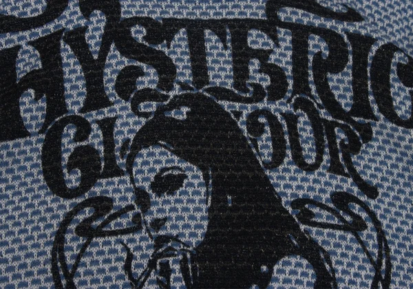HYSTERIC GLAMOUR Girl Logo Drape-neck Sleeveless Knit Top K-171375_005