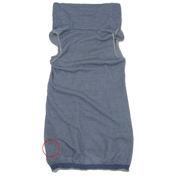 HYSTERIC GLAMOUR Girl Logo Drape-neck Sleeveless Knit Top K-171375_013