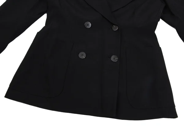 JUNIOR GAULTIER Hair Print-lined Wool Hooded Jacket K-171376_009