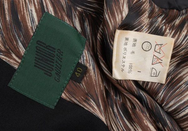 JUNIOR GAULTIER Hair Print-lined Wool Hooded Jacket K-171376_020