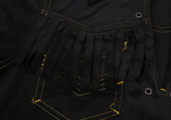 GAULTIER JEAN'S Fringe Pocket Pullover Short Sleeve Shirt K-171377_007