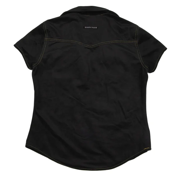 GAULTIER JEAN'S Fringe Pocket Pullover Short Sleeve Shirt K-171377_012