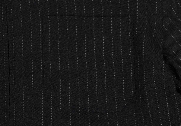 Jean Paul GAULTIER CLASSIQUE Wool Stretch Striped Zip Shirt K-171385_006