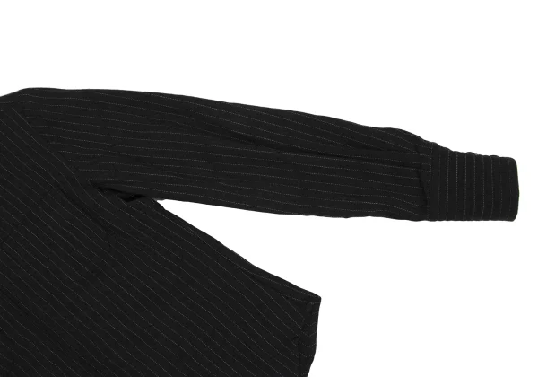 Jean Paul GAULTIER CLASSIQUE Wool Stretch Striped Zip Shirt K-171385_007