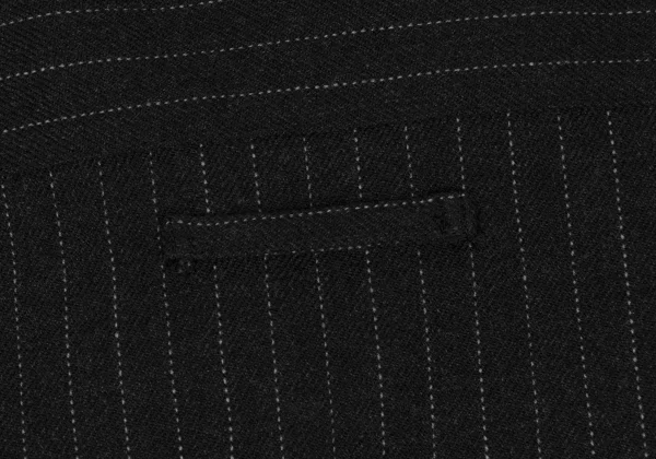 Jean Paul GAULTIER CLASSIQUE Wool Stretch Striped Zip Shirt K-171385_012