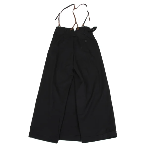 Jean Paul GAULTIER CLASSIQUE Wool Suspenders Wrap Pants K-171386_014