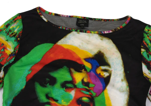 Jean Paul GAULTIER FEMME Psychedelic Face Print T Shirt K-171390_003