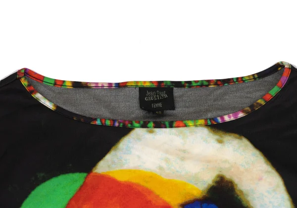 Jean Paul GAULTIER FEMME Psychedelic Face Print T Shirt K-171390_004