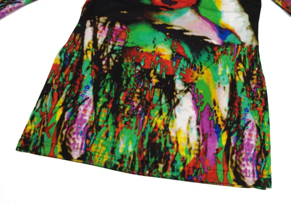 Jean Paul GAULTIER FEMME Psychedelic Face Print T Shirt K-171390_008