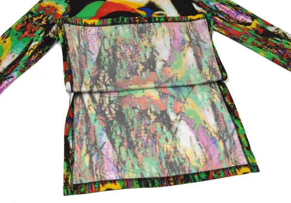 Jean Paul GAULTIER FEMME Psychedelic Face Print T Shirt K-171390_009