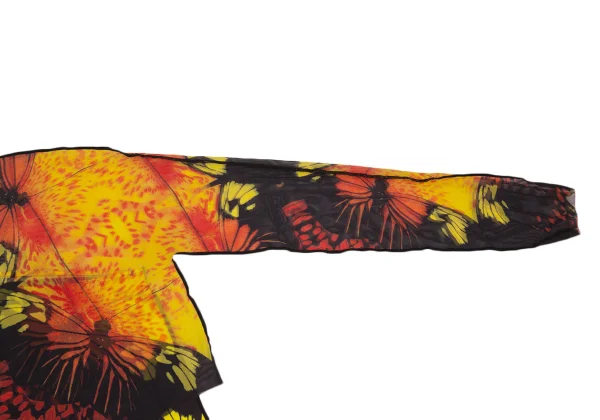 Jean Paul GAULTIER FEMME Butterfly Print Mesh Layered Top K-171393_005