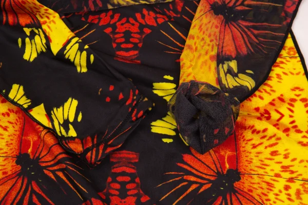 Jean Paul GAULTIER FEMME Butterfly Print Mesh Layered Top K-171393_008